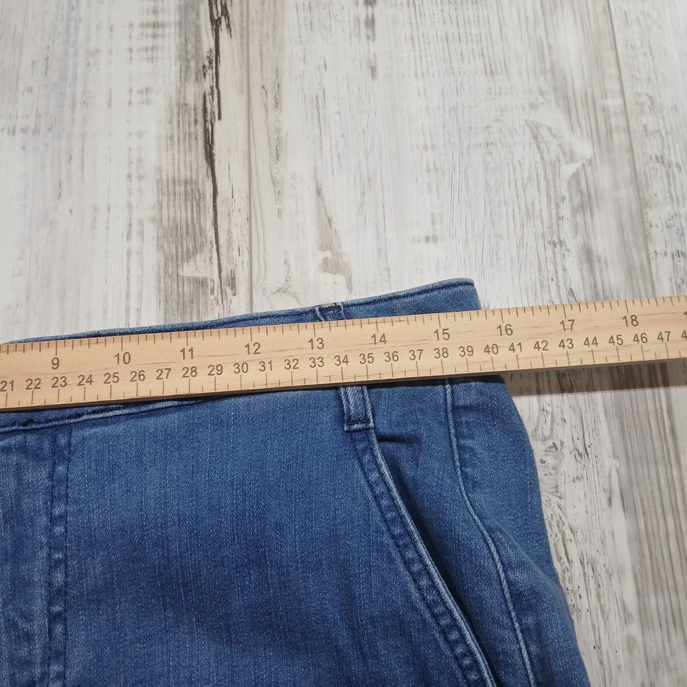 United‎ Colors of Benetton Sophia Wide Leg Jeans Medium Wash Blue Womens Size 8